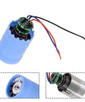Killer Performance Brushless Dc Electric Motor Pushing Ninety Thousand Rpm For Cnc Ducted Fan Kits with blue silicone housing and wires.