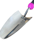 Go To Tool Ultra Strong Stainless Steel Garden Trowel Hand Shovel With Ergonomic Grip for Weeding Transplanting and Digging in Garden Beds Pink