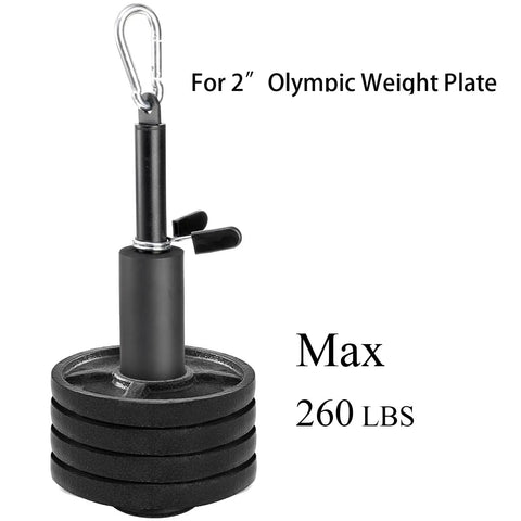 Heavy Duty Weight Loading Pin For 1 Inch And 2 Inch Weight Plates With Strong Carabiner For Cable Pulley Lat Pulldown Home Gym Workouts