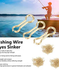 300 Pcs Fishing Sinker Eyes Eyelets For DIY Lures Carp Tackle Eyelet Molds Wire Eye Sinker Steel Alloy Leads Sinker Moulds