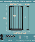 Extra Tall Baby Gate Stand 38 Inch Tall Walk Through Kid Safe Pet Gate For Doorways And Stairs No Drill Pressure Mounted Safety Gate