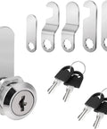 Three Pack Cam Lock Set For Letterbox Cabinet Door Mailbox Cupboard Locker With Adjustable Clamp Frame For Flat Glass Panels