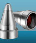 Three Pack Desoldering Nozzles 1.6 mm For Soldering Gun Suction Nozzle Set, copper tipped, shown close up against blue background.