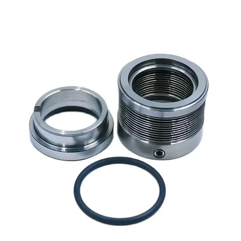 Heavy Duty Metal Corrugated Pipe Mechanical End Face Seal DTBM 40A with O-ring, showcasing metal components for industrial sealing.