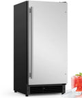 Drainless Under Counter Ice Maker With 22Lb Storage Bin Crescent Ice Free Standing Or Built In No Drain Required ETL Certified 2026