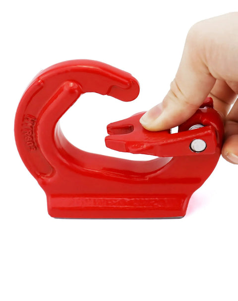2 Ton Heavy Duty Alloy Steel Lifting Hook Weld On Anchor Hook With Protective Red Coating For Wrecker Crane And Tractor