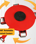 Heavy Duty Industrial Mover Dolly Featuring 360 Swivel Casters And Grippy Non Slip Pads To Easily Roll Those Beefy Machines Across Cramped Workshop Floors Without Breaking A Sweat, top view.