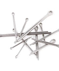 680 Piece Cotter Pin Assortment Kit In 304 Stainless Steel With Hairpin R Clips for automotive mechanics, pins arranged in a pile.