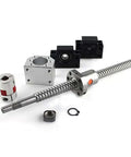 Ball Screw SFU2505 SFU2510 25mm Linear Motion with 2505 2510 Flange BK BF20 End Machined For CNC components displayed