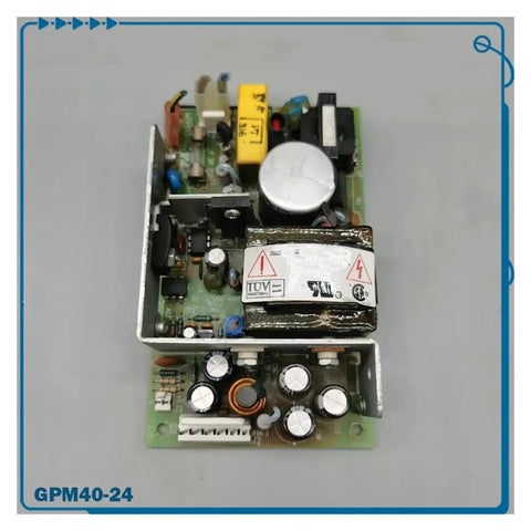 Rock Solid Workhorse Industrial Control Power Supply GPM40-24 Module showing internal circuitry and components for steady voltage.