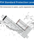 12V Heavy Duty Linear Actuator, 12 Inch Stroke, 220 Lb Load, IP54 water-resistant test, durable aluminum, DIY, furniture, automotive