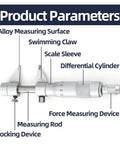 Digital Caliper, Micrometer Internal Diameter Measuring Tool with labeled components including alloy measuring surface and locking device.