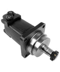 Drop In Replacement Hydraulic Motor For Eaton Char Lynn 2000 Series 24.03 CID 1.25 Inch Tapered Shaft With 4 Bolt Wheel Mount And 0.875 Inch O Ring SAE Staggered Ports