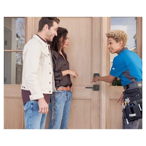 Installation of Smart Lock With Door Sensor And 7 In 1 Keyless Entry, Fingerprint ID, Auto Unlock by technician
