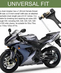Heavy Duty Chain Breaker Tool For 420 428 520 525 528 530 Motorcycle Chain Link Removal Universal Fit with motorcycle shown