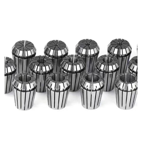 Heavy Duty Spring Collet Chuck Set With ER8 Drawbar And Quick Change For Precision Milling and Lathe Work featuring multiple alloy steel ER8 collets.