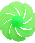 8-Leaf Wind Turbine Fan Blades 12cm Diameter For DC Motors And Generators Green Plastic Propeller Kit With 2mm Bore For DIY Science Projects And Home Wind Power Setup Maker Friendly Educational Kit