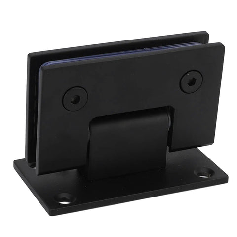 Glass Shower Door Hinge Heavy Duty Stainless Steel 90 Degree Hinges For Frameless Glass Doors rectangular black hinge