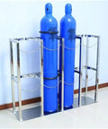 Heavy Duty Gas Cylinder Cart Rack For 8 To 10 L Cylinders Built To Last, Durable, Mobile Storage Solution For Workshops And Offices