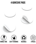 4 adhesive pads for Open Sign For Windows And Doors, Bold Red And White Hours Of Operation Kit, showcasing features and icons