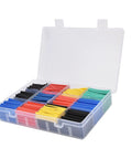 Ultimate 800 Piece Colorful Heat Shrink Tubing Kit For Electrical Maintenance And Wire Insulation With Fast Shrink Action Plus High Tensile Strength To Keep Your Wiring Safe And Secure Like A Boss Without Any Failures Or Loose Connections In Your., plastic case with assorted PE heat shrink tubing