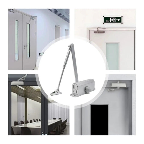 Concealed Hydraulic Adjustable Speed Door Closer With Smooth Silent Auto Close for commercial and home doors with hidden mount system