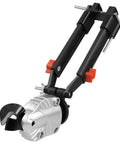 Sheet Metal Cutter Drill Attachment With 360 Degree Pivoting Head Sharp Blades for cutting metal and materials, side view
