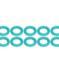 10 teal sealing O rings for Ultimate Welding Glass Cup Set Fits WP 20 25 17 18 26 Tig Models for gas integrity.