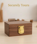 Wooden box with Gold Box Latch Closure For Jewelry Boxes, Craft Chests, And Small Containers, Zinc Alloy Hardware 25x20mm