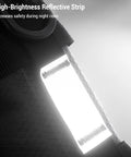 Reflective strip on 5L Waterproof Bike Fork Bag Frame Dry Bag For Mountain And Road Bikes, Big Capacity Storage With Reflective Strip.
