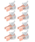 Heavy Duty 8Pcs Magnetic Welding Ground Clamps with strong grip displayed from the front for easy setup on any job site.