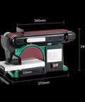 Knocks Rough Stock Flat Heavy Duty Electric Handheld Planer And Multifunctional Belt Sander With Rock Solid Cast Iron Base, dimensions 345mm x 245mm.