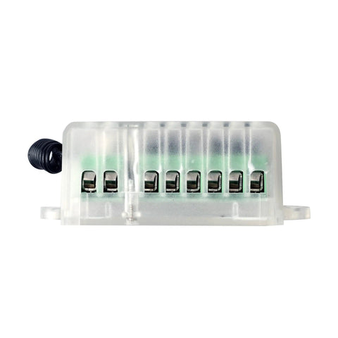 Wireless DC Motor Remote Control Switch 8V To 36V 433MHz 10A Clear Casing Terminal View for Linear Actuators and DIY Projects