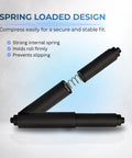 7 Inch Black Toilet Paper Roller Replacement Rod for Standard Size Holders Easy Install Durable Toilet Paper Holder Replacement Fits Most Rolls Smooth Function