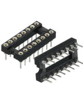 2.54mm Pitch DIP IC Socket Connector Dual Row 16 Pins Round Pins Soldering For Electronics DIY Kits, Maker Friendly