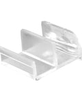 Heavy Duty Clear Acrylic Shower Door Bottom Roller Guide For Frameless Glass Doors - Clear acrylic design for smooth sliding.