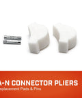 Replacement Pads And Pins Kit For AN Connector Pliers Built To Last With Durable Alloy Steel Includes Two Pads And Two Pins For Premium Easy Fit
