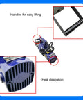 RC-32 Badass Portable Hydraulic Rebar Ripper 110V 3000W Electric Steel Bar Saw with handles and heat dissipation details.