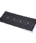 50W Flexible Monocrystalline Solar Panel With Dual USB Outputs For Camping Hiking Travel And Emergency Power Supply IP65