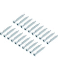 Heavy Duty Zinc Plated Hex Socket Wood Screws For Furniture Self Tapping Confirmat Style Connectors Countersunk Head 6.3x40mm 50 Pieces Carbon Steel In Silver Tone Durable DIY Fasteners For Cabinets Frames And More