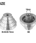 Pulley Wheel For Benchtop Drill Press Z4116 4 Step 5 Step Aluminum Transmission Wheel For V Shaped Timing Belt 14mm Bore
