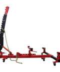 Auto Body Frame Straightener Machine With 98 kN Pulling Power And 6,600 Lbs Load Capacity showing side view with chains
