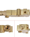 Premium Brass Disc Brake Proportioning Valve Kit with detailed view showing connections and brass finish.