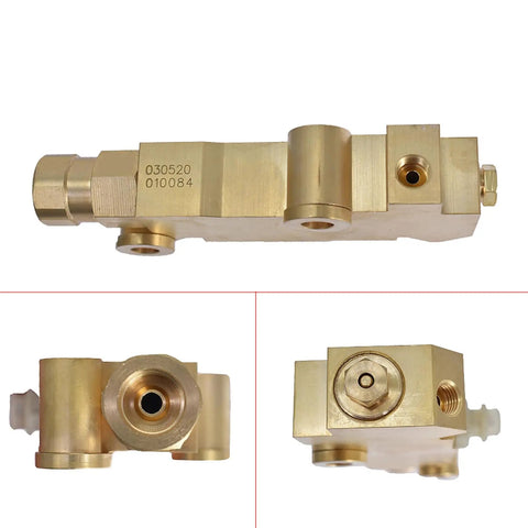 Premium Brass Disc Brake Proportioning Valve Kit with detailed view showing connections and brass finish.