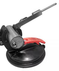 Beefy 45mm Vacuum Suction Base For Reciprocating Machinery And Precision Fixtures With ABS Pad Strong Adhesion On Glass Engraving And Non Porous Surfaces Ideal For Automated Equipment And Vibration Compatible Devices, black and red
