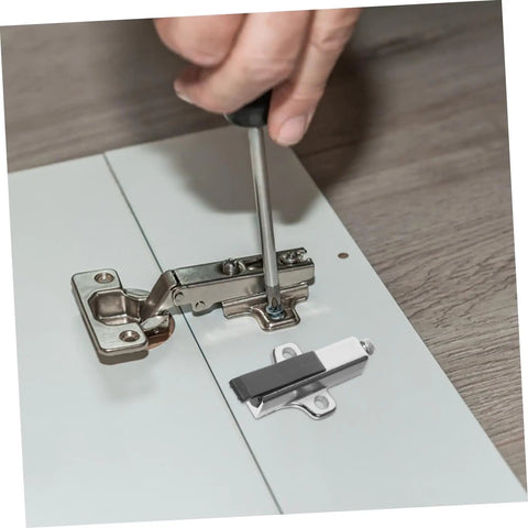 Premium Heavy Duty Soft Close Cabinet Damper For Kitchen Wardrobe Doors Silent Anti Slam Furniture Buffer with installation detail.
