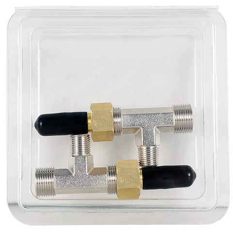 Bleeder Tee Kit Replaces HF4202 For Baystar Hydraulic Steering Cylinders Universal Fit Across All Baystar Models Includes 2 Per Kit Replaces HF4202 And 800620 No Hassle Install Durable Marine Grade Replacement Part
