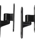 304 Stainless Steel Gate Hinges 2 Pack Wall Mount Barn Door Hinges For Farm Fence And Garage Rust Resistant Black Heavy Duty