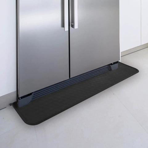 Heavy Duty Fridge Drip Pan And Leak Catcher Mat To Shield Floors From Watery Messes And Keep Your Place Bone Dry Non Slip Silicone Appliance Mat For Washer Or Freezer In Tough Black under refrigerator.