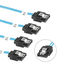 Slimline SAS 4.0 SFF8654 4i 38 Pin Host To SATA 7 Pin Cable For Internal Drives Ideal For Servers And PCs Fast Data Transmission X4 Target Connector 0.5M Length, 4 SATA plugs